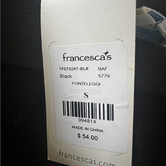 Francesca's Blue Rain NWT Black Ponte Legging Dress Pant - Small (24") - Picture 10 of 11